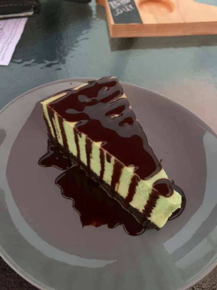 Andes Mint Cheesecake